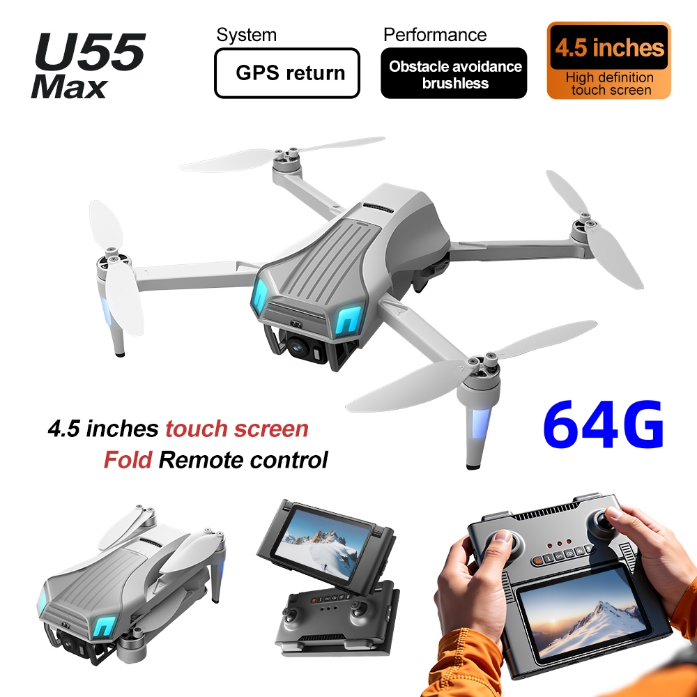 Drone Gimbal 2 Axis - NCZOBOE U55 โดรน GPS พร้อมระบบ Optical