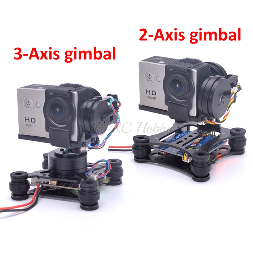 น้ำหนักเบา2แกน/3-Axis Brushles - Drone Gimbal For Gopro Hero บทวิจารณ์และราคา
