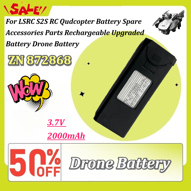ใหม่ ZN872868 3.7V 2000mAh สำห - Eachine Drone E58 บทวิจารณ์และราคา