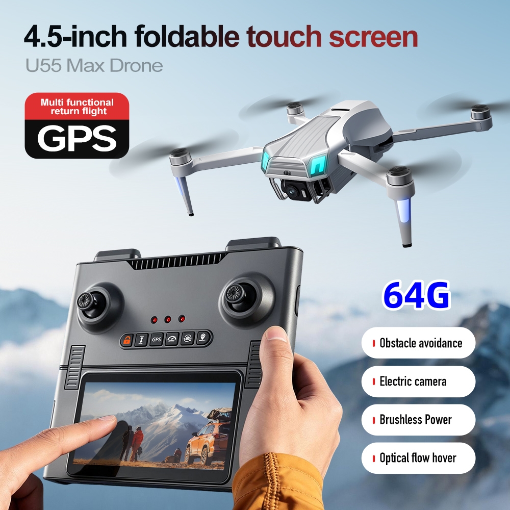NCZOBOE U55 โดรน GPS พร้อมระบบ - Drone Gimbal 2 Axis บทวิจารณ์และราคา